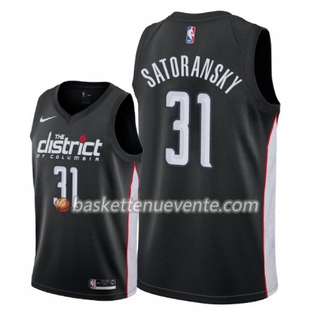 Maillot Basket Washington Wizards Tomas Satoransky 31 2018-19 Nike City Edition Noir Swingman - Homme